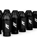 Mishimoto Aluminum Locking Black Lug Nuts Set, M12x1.25, 20 Pieces