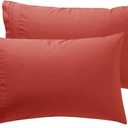 Nestl Rust Pillow Cases - Soft Queen Size Set of 2, 1800 Microfiber Pillow Cases with Envelope Closure, 20x30 Inches