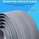 Papillon Garage Door Bottom Seal Strip, Weatherproof EPDM Rubber Threshold, Fits All Standard Doors, Easy for DIY Homeowners, No Adhesive (20Ft, Grey)