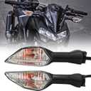 Motorcycle Front/Rear Blinker LampTurn Signals Indicator Light Compatible with KAWASAKI Ninja 300 400 650 Z900 Z250SL ZRX1200 ER-6N ZX-6R Z 1000SX (White Shell)
