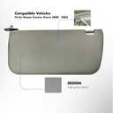 Sun Visor for Nissan Frontier Xterra 2000-2004 Sun Shade Replacement 96401-7Z803 (Left Dirver Side(Grey))