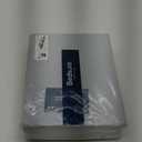 Bedsure 100% Washed Cotton Duvet Cover Queen Size - Mist Blue Minimalist Cotton Duvet Cover Linen Like for All Seasons - GentleSoft Plain Simple Bedding, 3 Pieces (Mist Blue, Queen, 90"x90")