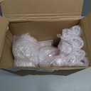 Teenyyou 16 Set 10 Inch Valentine Galentines Pink Spiral Taper Candle Set Including 8 Pcs Coquette Candles Party Supplies and 8 Pcs Coquette Bow Glass Candlestick Holders for Valentines Dinner Wedding