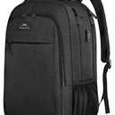 MATEIN Business Laptop Backpack, 15.6 Inch Travel Laptop Bag Rucksack, Water-Resistant Bag Daypack for Work College Computer Men Women Backpack, Black Charcoal