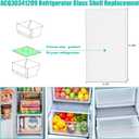 Upgraded ACQ30341209 Freezer Drawer Cover Replacement Compatible with LG Refrigerator Freezer Drawer Cover 4977123, AP7177420, PS16661522 Refrigerator Freezer Drawer Glass Cover Shelf