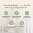 Springtree Home 100% Cotton Bath Towel Set 6 Piece Set | Super Soft & Absorbent Quick-Dry 2 Bath Towels 2 Hand Towels & 2 Washcloths |Textured and Durable Cotton | Krista Collection (Ultimate Grey)