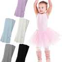 Vabean 5 Pairs Dance Leg Warmers for Kid Girl Toeless Ballet Leg Warmer Knit Ankle Warm Socks for Dance Ballet(Classic Color)