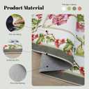 Door Mat Indoor Entrance 2x3 Rug Machine Washable Floral Bird Magpies Animal Small Area Rug Non-Slip Low Pile Throw Rugs for Entryway, Kitchen, Front Door Indoor Entrance, Entry, Kids Room (White)