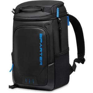 SPARTER Backpack Cooler Insulated Leak Proof 33/49 Cans, 2 Insulated Compartments Thermal Bag, Portable Lightweight Beach Travel Camping Lunch Backpack for Men and Women (Black)