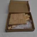 Pretzel Holder Stand Oktoberfest Bamboo Pretzel Display Rack Hanger with Arms Hanging Sausage Mug Hook Stand for Oktoberfest Party(35 x 40cm)