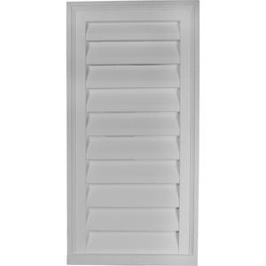 Ekena Millwork 18"W x 36"H x 2 1/4"P, Vertical Gable Vent Louver, Functional