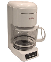 12-Cup Commercial Automatic Drip Coffee Maker, White