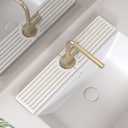 Stone Faucet Mat for Kitchen Sink, Water Absorbing Sink Water Splash Guard, Fast-Drying Kitchen Sink Faucet Mat, Durable Protector and Stone Drying Mat for Kitchen Counter & Bathroom Sink