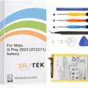 [2025 New Upgraded] OEM Battery Replacement for Motorola Moto G Play 2023 /G Power 2022 JK50 4850mAh,for Moto G Play 2021 Battery Standard Capacity Include Complete Repair Tools kit
