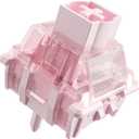 Zhouwang Starlight Pink Magnetic Keyboard Switches, Linear Factory Pre-lubed Freely Setting Pre-TraveSwitches for Magnetic Gaming Keyboard90PCS