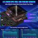 R36MAX2 Retro Gaming Console, 4.5 Inch 4K HD IPS Screen Retro Video Game Console, Handheld Game Console Preloaded 30+ Emulator Games, Linux System, Portable Video Console for Adult