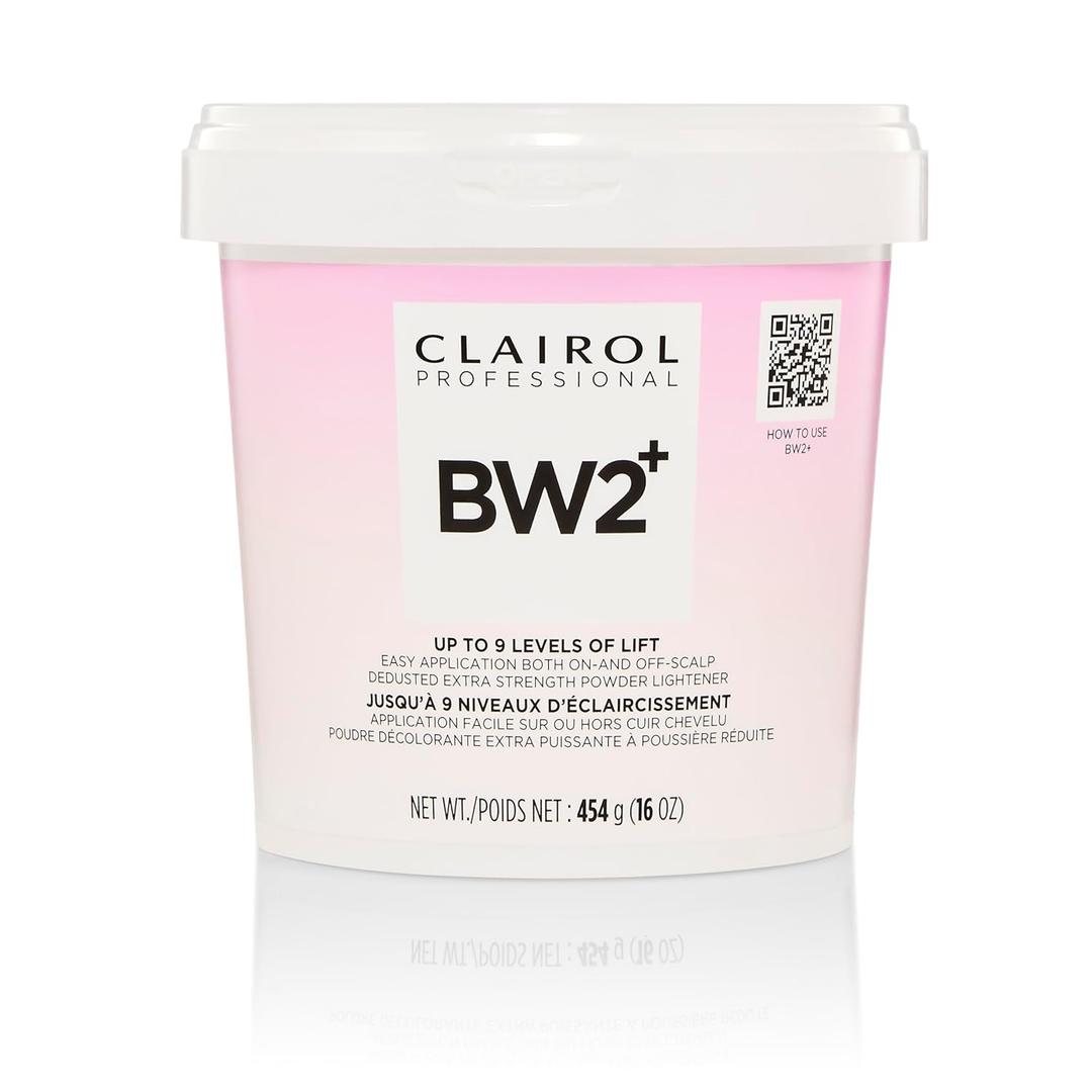 Clairol Professional BW2+ Extra Strength Powder Lightener, Up to 9 Levels of Lift for Hair Highlights & Lightening (16 Ounce (Pack of 1))
