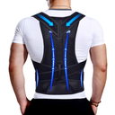 Back Brace Posture Corrector for Men & Women, Upgraded Full Back Support with Adjustable Shoulder Straightener and Waist Support Straps, Breathable Back Brace for Office Work, Long Sitting & Daily Wear, Comfortable Posture Support for Upper & Lower B