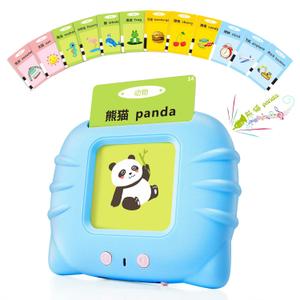 Chinese & English Bilingual Talking Flash Cards for Toddler/Beginning - Learning Educational Toy to Learn Chinese/English,Talking Flash Cards for Ages 2+