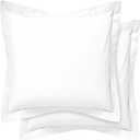 100% Egyptian Cotton Euro Pillow Shams Set of 2 by CharlottelyHues 1000 Thread Count European Square Pillow Covers - Hotel Quality, Natural, Soft Bed Cushion Shams - (Euro 26''x26'', White)