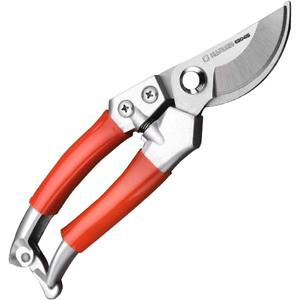 Pruning Shears 8" / 200mm Forged Stainless Steel Blade, Ergonomic Zinc Alloy Handle with PVC Grip Professional Garden Tools for Precise Gardening & Harvesting