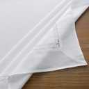 EHouseHome Fabric Table Cloth of Textile with White Lace-Waterproof/Wrinkle Free/Stain Resistant/Oil Proof-for Dining,Indoor&Outdoor,Wedding,Holiday,White,Rectangle 60x144Inch