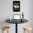 Cluck Vintage Vegans Chicken Metal Signs Vintage Bar Garden Bathroom Kitchen Pubs Man Cave Gift 8x12inch