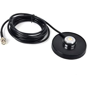 HYS NMO Magnetic Base Mount with 5M/16.4ft RG58 Cable BNC Male Connector for Cobra Midland Uniden Hand Held Cb Radio/Vehicle/Car Mobile Radio