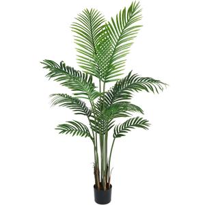 5.2FT Artificial Realistic Large Palm Tree 11 Leaves Faux Palm Potted Plant