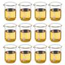 PATIKIL 50 Ml Low Form Glass Beaker, 12 Pack 3.3 Borosilicate Glass Graduated Printed Scale Measuring Cups with Spout for Kitchen Lab Liquids