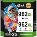 EaseFusion 962XL Ink Cartridges Combo Pack Replacement for HP 962 HP 962XL Ink Cartridges Work for HP Officejet Pro 9015e 9010 9025e 9010e 9012 9015 9018 9020 Printers for HP 962XL Ink (4 Pack)