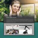 Portable Personal FM Radio Headphones Ear Muffs with Best Reception, Wireless Headset with Radio Built in for Walking, Jogging, Daily Works Powered by 2 AA Batteries (Not Included)