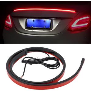 LED Brake Strip Light for Car, 35 Inch Car LED Third Brake Light Strip Bar, 114 LEDs DC12V High Mount Stop Brake Light Bar, Universal Vehicle Flexible 3rd Brake Light Strip (Single Mode)