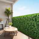 Royal Shade 3' x 10' Artificial Ivy Privacy Fence & Backdrop Wall, Sturdy Backed Faux Leaves Hedges Panel for Outdoor, Indoor Decor Deck Fence Screening, Porch, Balcony (Green)