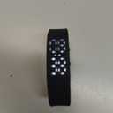 NUOBESTY Intelligent Led Fitness Watch Adjustable Silicone Smart Wrist Bracelet Vibrating Alarm Sports for Step Counting and Calorie Monitoring Black