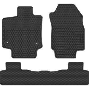 Car Floor Mats Custom Fit for Toyota RAV4 (NO Hybrid) 2019 2020 2021 2022 2023 2024 2025 Full Black Rubber Auto Liners Set All Weather Protection Heavy Duty Odorless