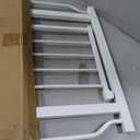 Small Narrow Baby Gate for Stairs Doorways Hallways 24 Inch to 29 Inch Wide Pressure Mounted Baby Gate Walk Through Child Gates for Kids or Pets Indoor Safety Gates