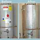 Reflective White Water Heater Jacket Insulation Fits 40 50 60 80 Gallon Tank