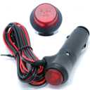 Car Cigarette Lighter Plug Adapter 10FT With LED Switch Button 12V Cigarette Lighter Male Plug Replacement For Car Truck Motorcycle RVs