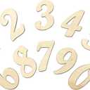 3 Inch 168 Pieces Wooden Numbers Unfinished Wood Numbers 0-9 Clock Numbers for Painting DIY Crafts