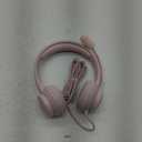 USB Headset with Microphone for PC, Wired Headphones with Mic USB Headset with Noise Cancelling Microphone, Computer Headset with Microphone for Home Office Online Class Teams Skype (Pink)