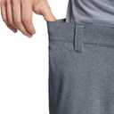 M MAELREG Golf Shorts Men 7 inch 9 inch Lightweight Dry fit Stretch Flat Front Casual Sport Heather Hybrid Flex Mens Shorts (Navy)