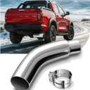 Elbow Exhaust Tip, 5 Inch Chrome Diesel Exhaust Tip with a Clamp, 5 to 6 Inch Exhaust Elbow Tip for Pick-up trucks