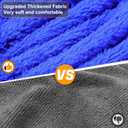 Bienbee Dog Bathrobe, Quick Drying Super Absorbent Pet Robes for Small Medium Large Dogs, Drying Coat for After Bath & Swim, Warm & Cozy Dogs Towels, Dog Puppy Bath Supplies, Dark Blue Small