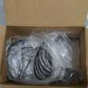 LINFIDITE 10 Pack Hat Rack Hanger Holder Organizer Closet Hanging Baseball Cap Display Storage Rack for Scarves Handbags Towels Clothes Ties Over Door Wall Mounted w Hanging Hook Black (Round Ring)