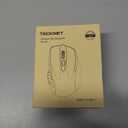 TECKNET Wireless Mouse (BT5.0/3.0 & 2.4G) Rechargeable 4800 DPI Silent USB A & Bluetooth Mouse 6 Buttons, Wide Compatibility - Pink