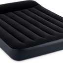 INTEX 64147ED Dura-Beam Standard Pillow Rest Air Mattress: Fiber-Tech  Full Size  Built-in Electric Pump  10in Bed Height  600lb Weight Capacity