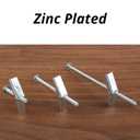 2 x HASWARE Toggle Bolt Zinc Plated Steel and Wing Nut for Hanging Heavy Items on Drywall 1/8 Multi (25 Pack)