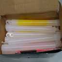 novelinks 50 Pcs 6'' Premium Glow Sticks Bulk - Ultra Bright Large Glow Necklaces Light up Glow in The Dark , Emergency Glow Sticks, Long-lasting Lighting Waterproof