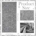 SmoothNovelty 2 Pcs Quality Floral Jacquard Hand Towels Set for Bathroom Gray Hand Towels 100% Cotton Absorbent Decorative Weave Bath Decor Neutral Bathroom Decor Gift, 13.7 x 29.5 Inch